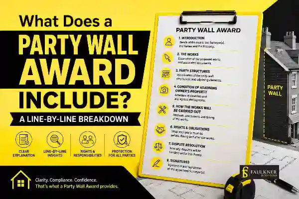 Party Wall Awards Explained Line-by-Line: What Property Owners and Neighbours Need to Know 1 What Does a Party Wall Award Include? A Line-by-Line Breakdown Fleet